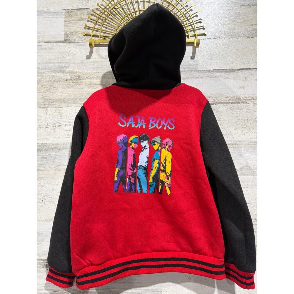 Saja Boys Jacket Boys Fits 7/8 (130) KPop Demon Hunters Graphic Streetwear